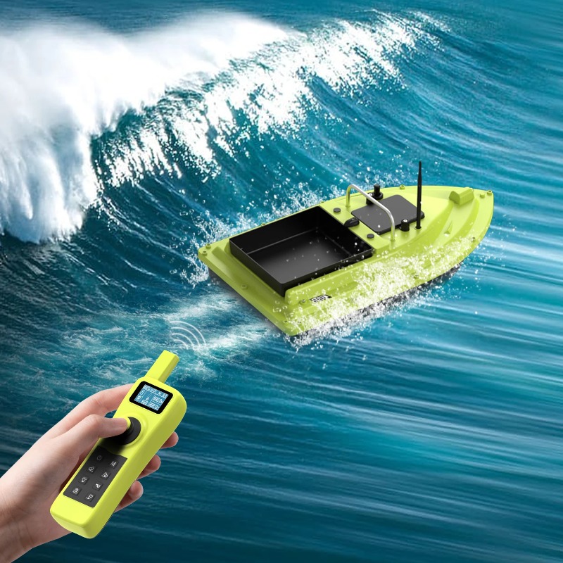 Fishing Boat Depth Finder - Ferngesteuerter Plastik-Fischfinder mit 2 GPS-Punkten, 600M